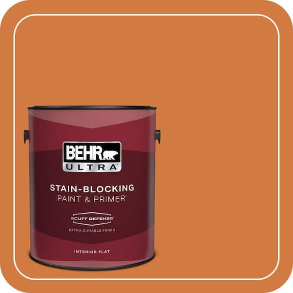 BEHR ULTRA 1 gal. #250D-6 Maple Leaf Extra Durable Flat Interior Paint & Primer