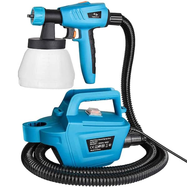 98.4 in. Hose Electric HVLP Paint Sprayer with 3 Nozzles & 3 Patterns, 1.37 qt. Detachable Tank, 0.3 gal/min