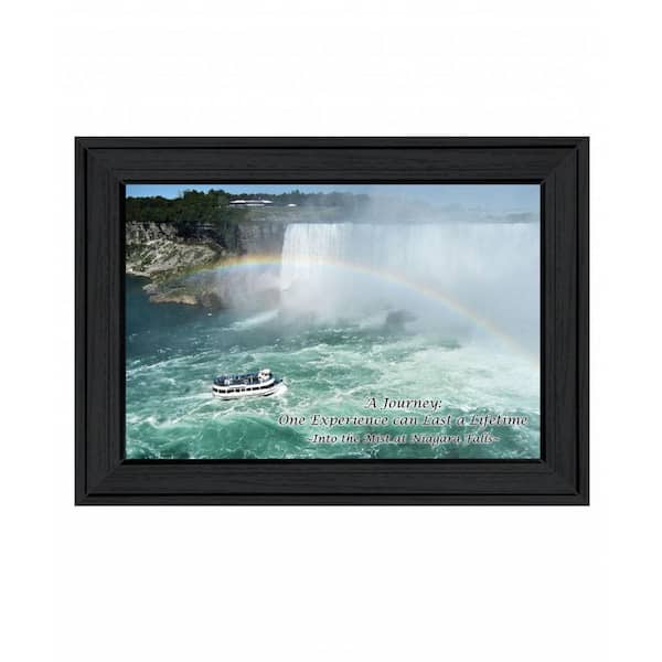 HomeRoots Charlie Into the Mist Picture Frame Art 1-Piece Picture Frame Wall Art 11 in. x 13 in.