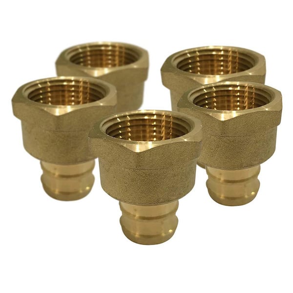 Brass Crimp Fitting Details about   1" PEX x 1" Female NPT Threaded Adapter 