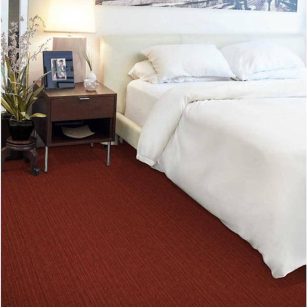 6 in. x 6 in. Texture Carpet Sample - Supreme - Color - Rust