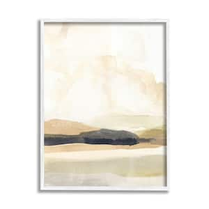 Figurative Landscape Scene Design by Annie Warren Framed Abstract Art Print 14 in. x 11 in.