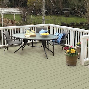 5 gal. #S370-3 Sage Brush Solid Color Waterproofing Exterior Wood Stain and Sealer