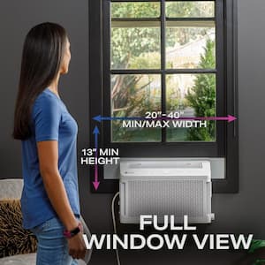 Profile ClearView Ultra Quiet 8,300 BTU 115V Window Air Conditioner Cools 350 Sq. Ft. Quiet in White