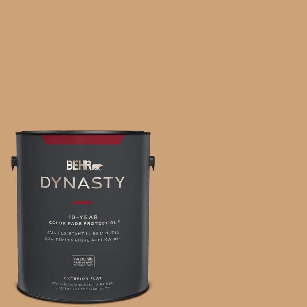 BEHR DYNASTY 1 gal. PPU416 Kenya Flat Exterior StainBlocking Paint & Primer 465401 The Home