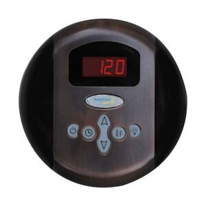 Programmable Steam Bath Generator Control Panel with Time and Temperature Presents in Oil Rubbed Bronze