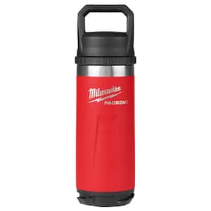 PACKOUT Red 18 oz. Insulated Bottle W/Chug Lid