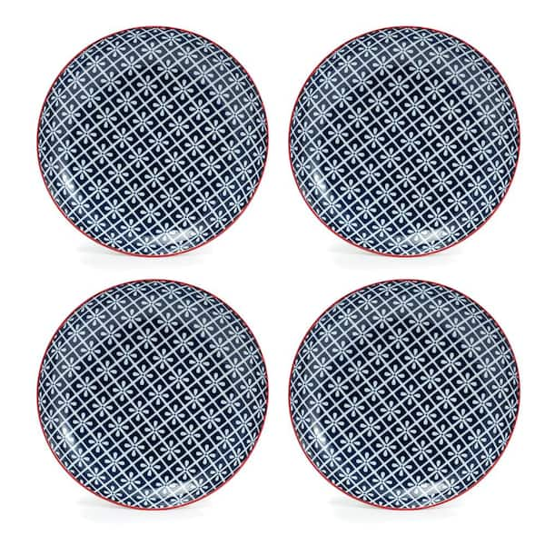 Gaia Tablescapes Frida Blue Salad Plate (Set of 4)