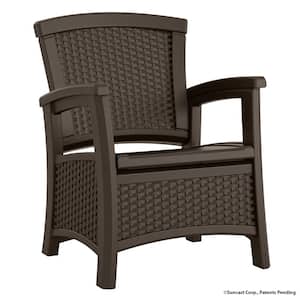 Elements Plastic Outdoor Lounge Chair with Storage