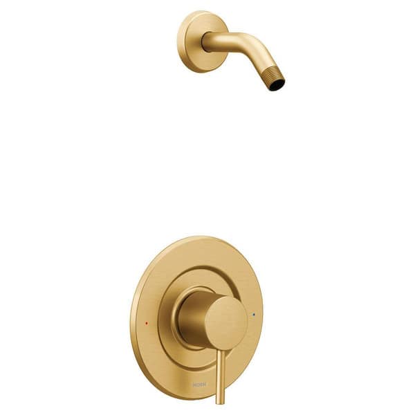 Align Single Handle Shower Trim Kit in Brushed Gold (Valve Not Included)