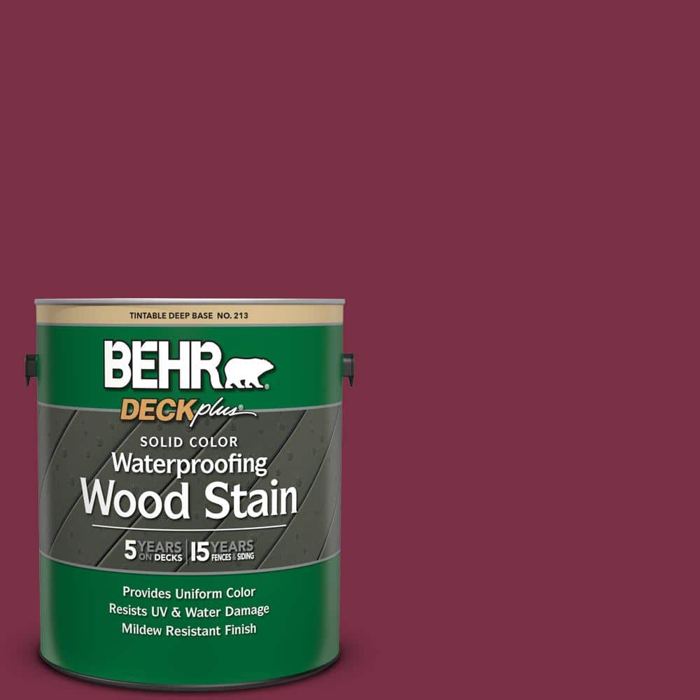 1 gal. #PPU1-13 Spiced Wine Solid Color Waterproofing Exterior Wood Stain