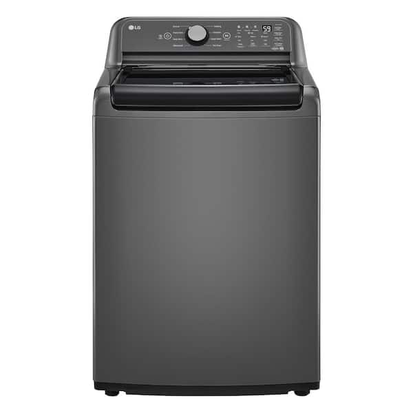 LG 5.0 cu. ft. Top Load Washer in Middle Black with Impeller, NeverRust Drum and TurboDrum Technology