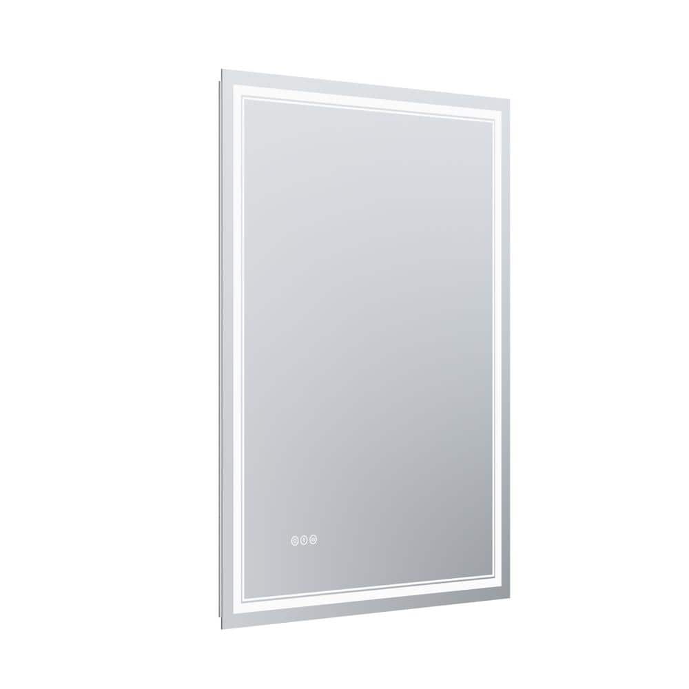 48 in. W x 36 in. H Frameless LED Wall Mounted Bathroom Vanity Mirror Light
