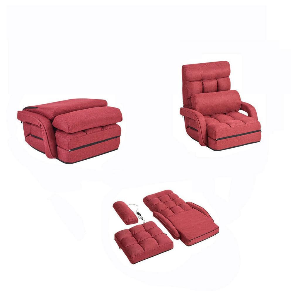 1pc Wine Red Thickened Sponge Seat Cushion For Car, Office, Sofa, Tatami,  Chair, Washable And Height Increase