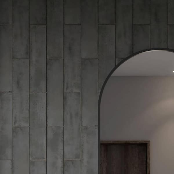 CRUZ BAY STUDIO Relic 3 in. x 12 in. Glazed Iron Matte Ceramic Subway Wall Tile (5.28 sq. ft./Case)