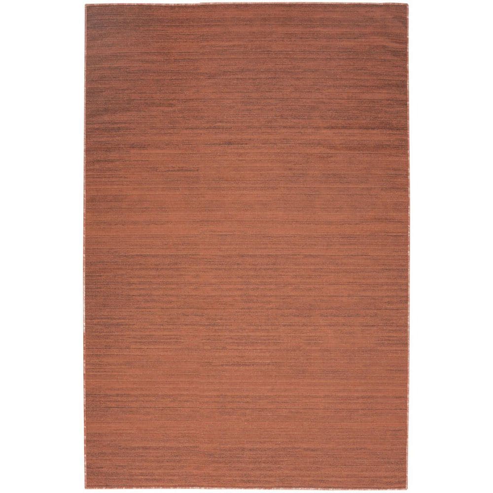 HomeRoots 5 ft. x 7 ft. Red Abstract Washable Area Rug 2000552566 - The ...