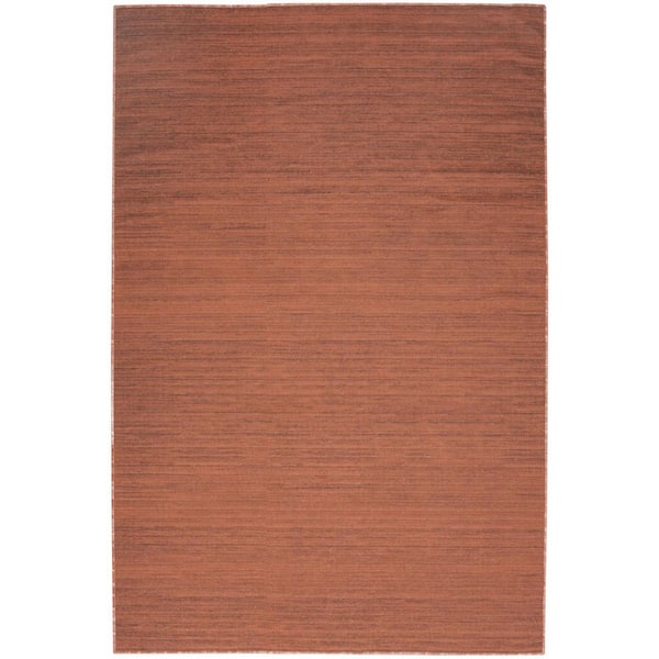 5 ft. x 7 ft. Red Abstract Washable Area Rug