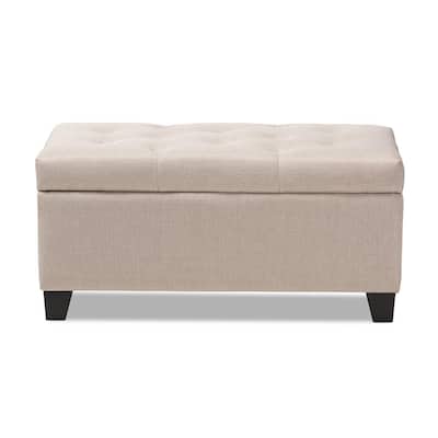 Beige Ottomans Living Room Furniture The Home Depot