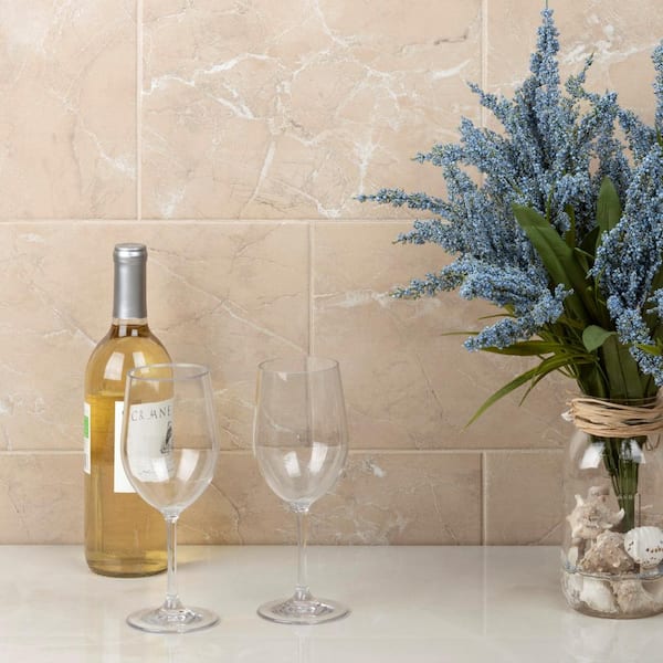 Aroas Arena 8 in. x 12 in. Ceramic Wall Take Home Tile Sample