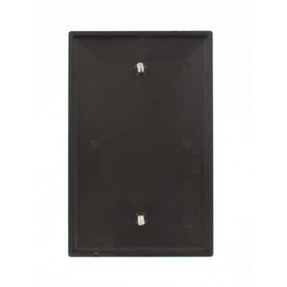 Brown Nylon Midway 1-Gang Blank Wallplate