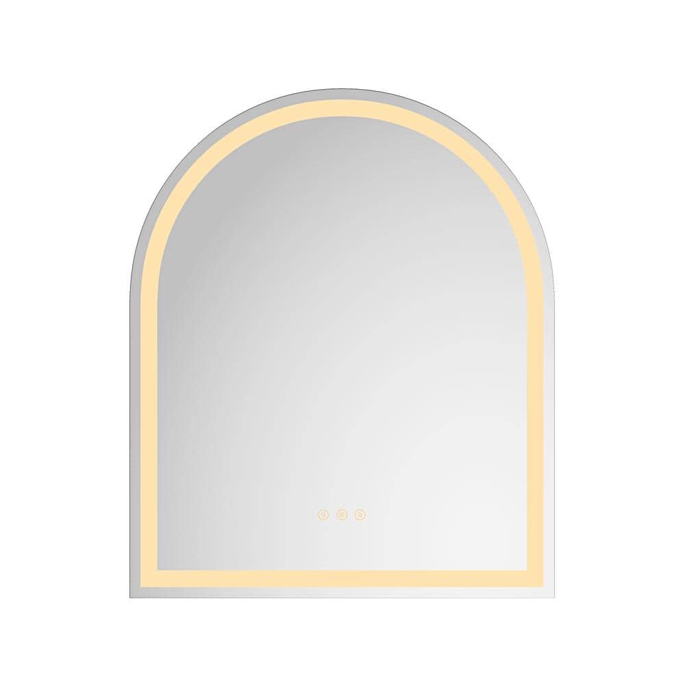30 in. W x 36 in. H Arched Frameless LED Light Wall Anti-Fog Bathroom Vanity Mirror price history on PriceWatchPro