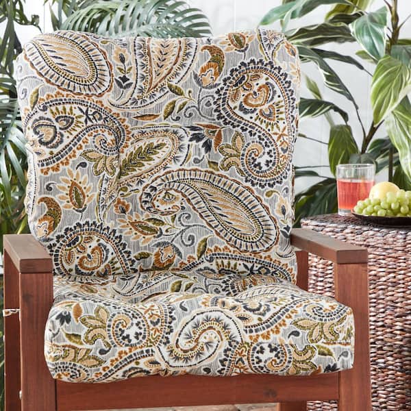 Greendale Home Fashions Arctic Paisley 21 in. x 42 in. Outdoor