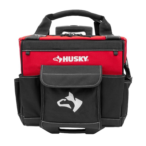 Photo 1 of 14 in. 13 Pocket Rolling Tool Bag