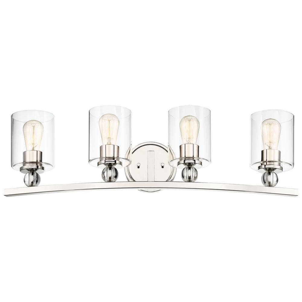 Studio 5 4-Light Polished Nickel Bath Vanity Light price history on PriceWatchPro