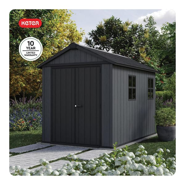 Keter Newton Plus 7.5 ft. W x 9 ft. D Durable Resin Plastic