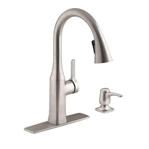 Rubicon Single-Handle Pull-Down Sprayer Kitchen Faucet in Vibrant Stainless