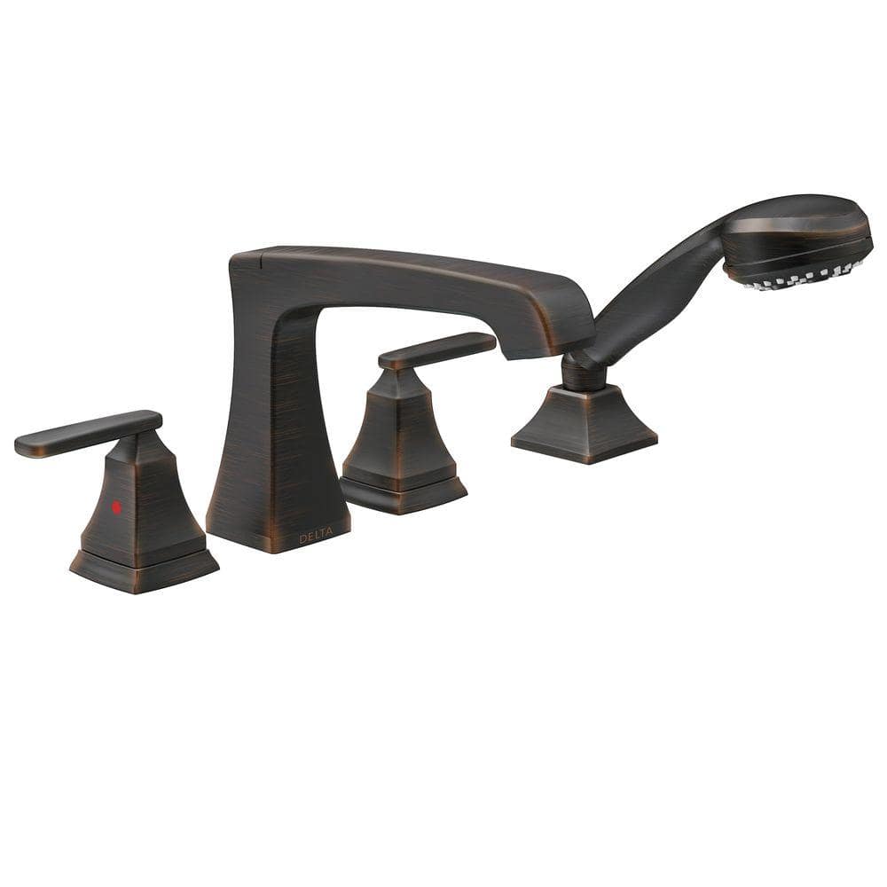 Ashlyn 2-Handle Deck Mount Roman Tub Faucet Trim Kit with Hand Shower in Venetian Bronze (Valve Not Included) price history on PriceWatchPro