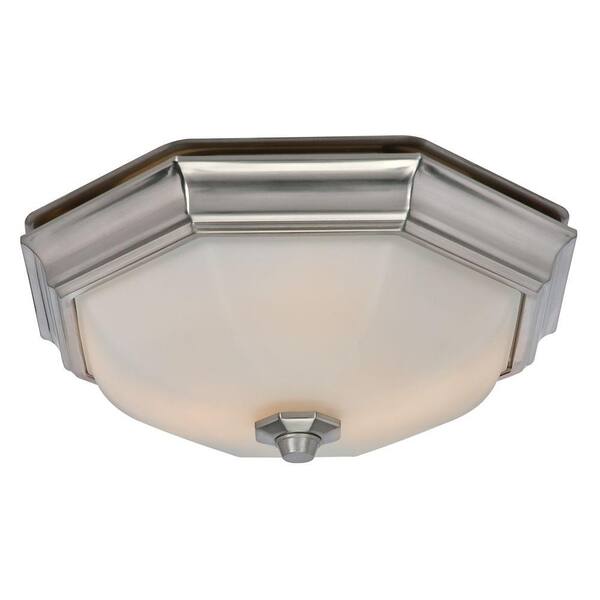 Hampton Bay Quiet Decorative 80 CFM 2 Sone Ceiling Bathroom Exhaust Fan with LED Light