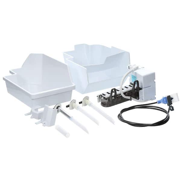 GE 4 lbs. Built-In Plastic Ice Maker Installation Kit in White
