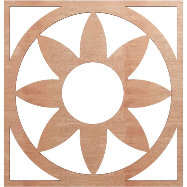 Ekena Millwork 0.25 in. x 7 in. x 20 in. Wood Medallion Moulding