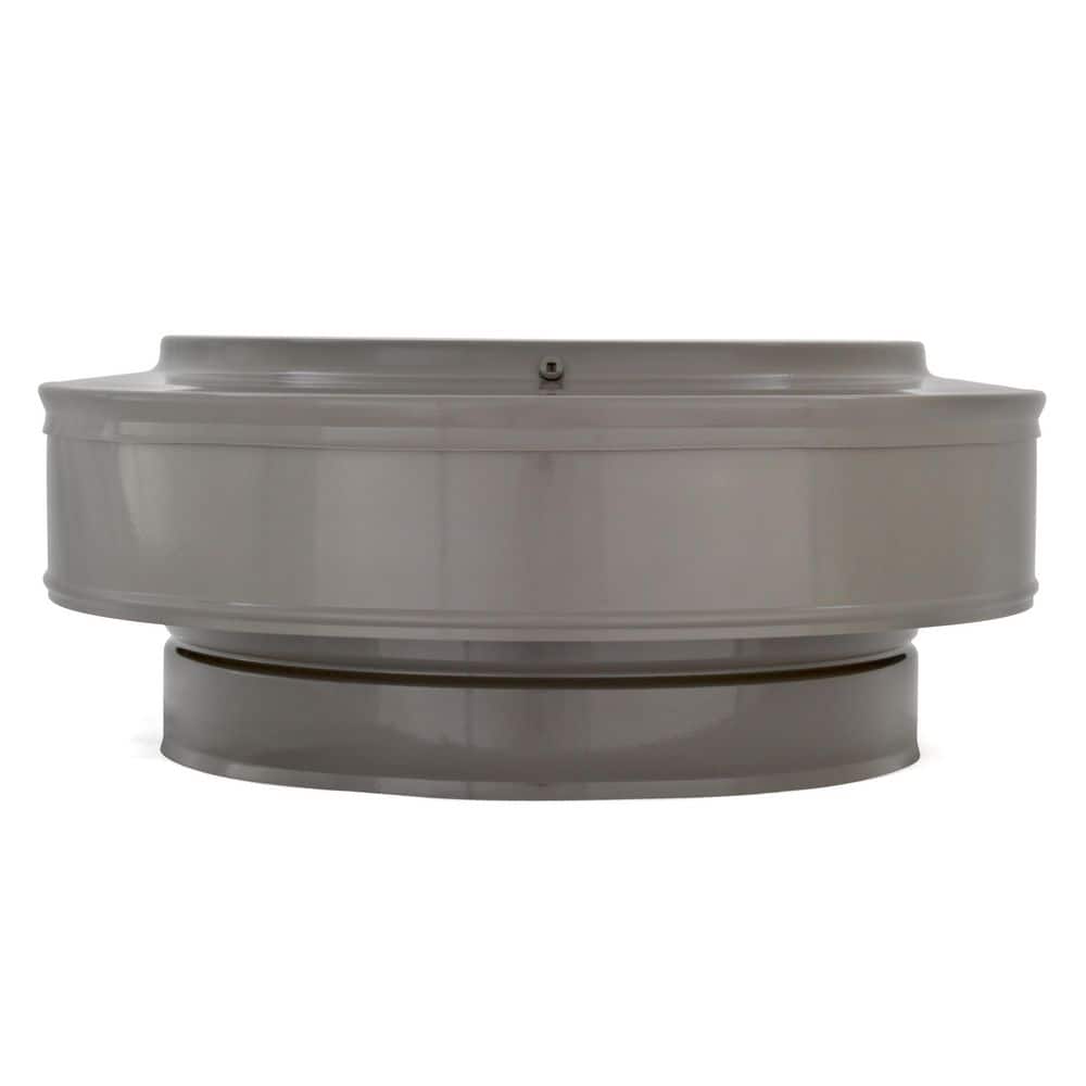Active Ventilation 9 in. D Aluminum Vent Pipe Cap in Weatherwood VPC-9 ...