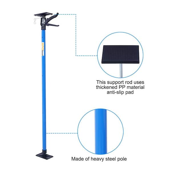Tatayosi 2-Pack Blue Steel Adjustable Support Pole Jack Post Hand