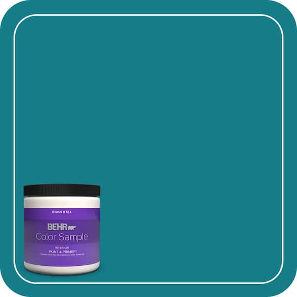 BEHR PREMIUM PLUS 8 oz. #PPU13-01 Caribe Eggshell Enamel Interior Paint & Primer Color Sample