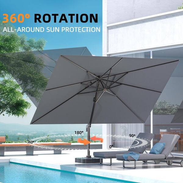 10 ft aluminum market auto tilt patio umbrella in chili ft. Navy Blue Olefin Canopy Introducing our cutting Best Choice Products 10ft Offset