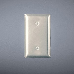 Pass & Seymour 302/304 S/S 1 Gang Strap Mount Blank Wall Plate, Stainless Steel (1-Pack)