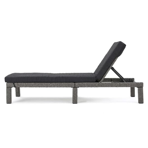 10-Piece Faux Rattan Patio Conversation and Lounge Set with Dark Gray Cushions