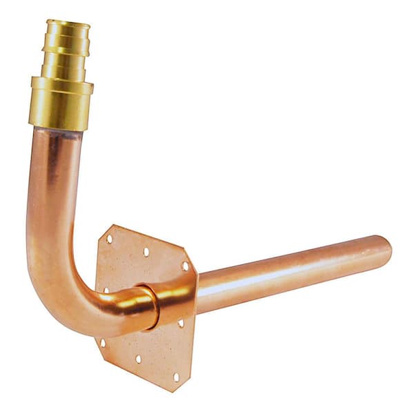 25 Copper Stub Out Elbows for 1/2" PEX Tubing with Ear 3-1/2" x 8" 