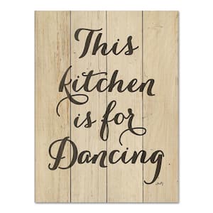 Farmhouse Wood Sign OUR KITCHEN IS FOR DANCING kitchen sign rustic large 24" 