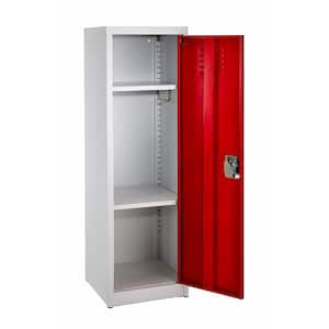 629-Series 48 in. H 1-Tier Steel Storage Locker Free Standing Cabinets for Home, School, Gym in Red