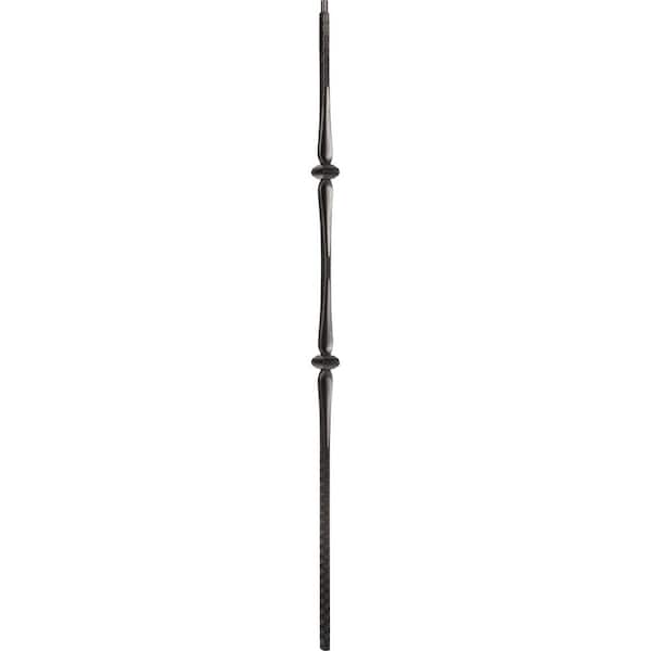 0.5 in. D x 0.5 in. W x 44 in. L Low Sheen Black Iron Baluster