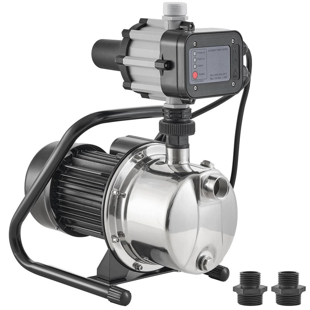 Shallow Well Pump, 1HP 115V, 1200 GPH, 145 ft. Head, 87 psi Max, Stainless Steel Jet Pump for Irrigation, Water Transfer price history on PriceWatchPro