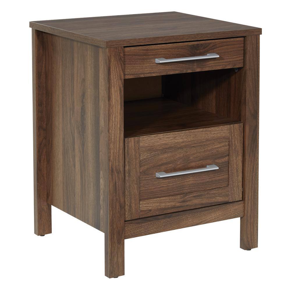 Stonebrook Walnut Queen/Full Bedroom Set with USB Nightstands