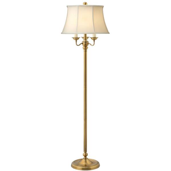 Unbranded Stratford 60 in. Burnished Brass Floor Lamp