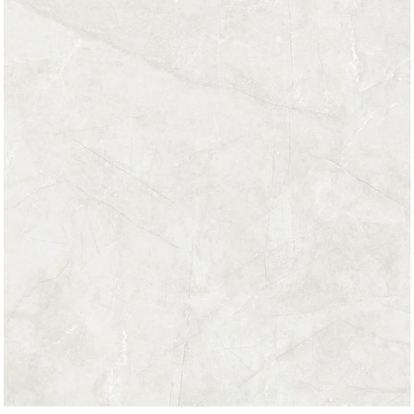 Gray Polished 35.43 In. X 35.43 In. Palma Gris Porcelain Floor And Wall 