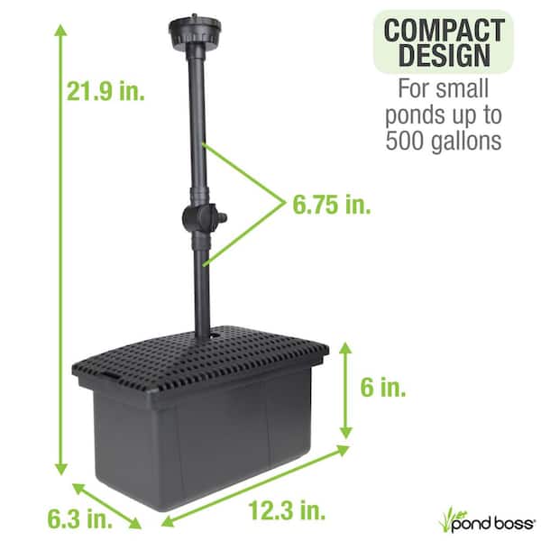 Complete Filter Kit with Pump up to 500 gallons