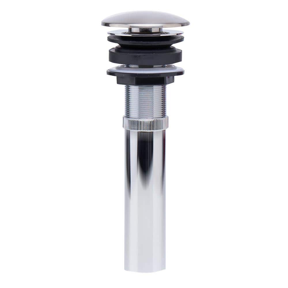 Brushed Nickel Brass Pop-Up Drain for Bathroom Sink